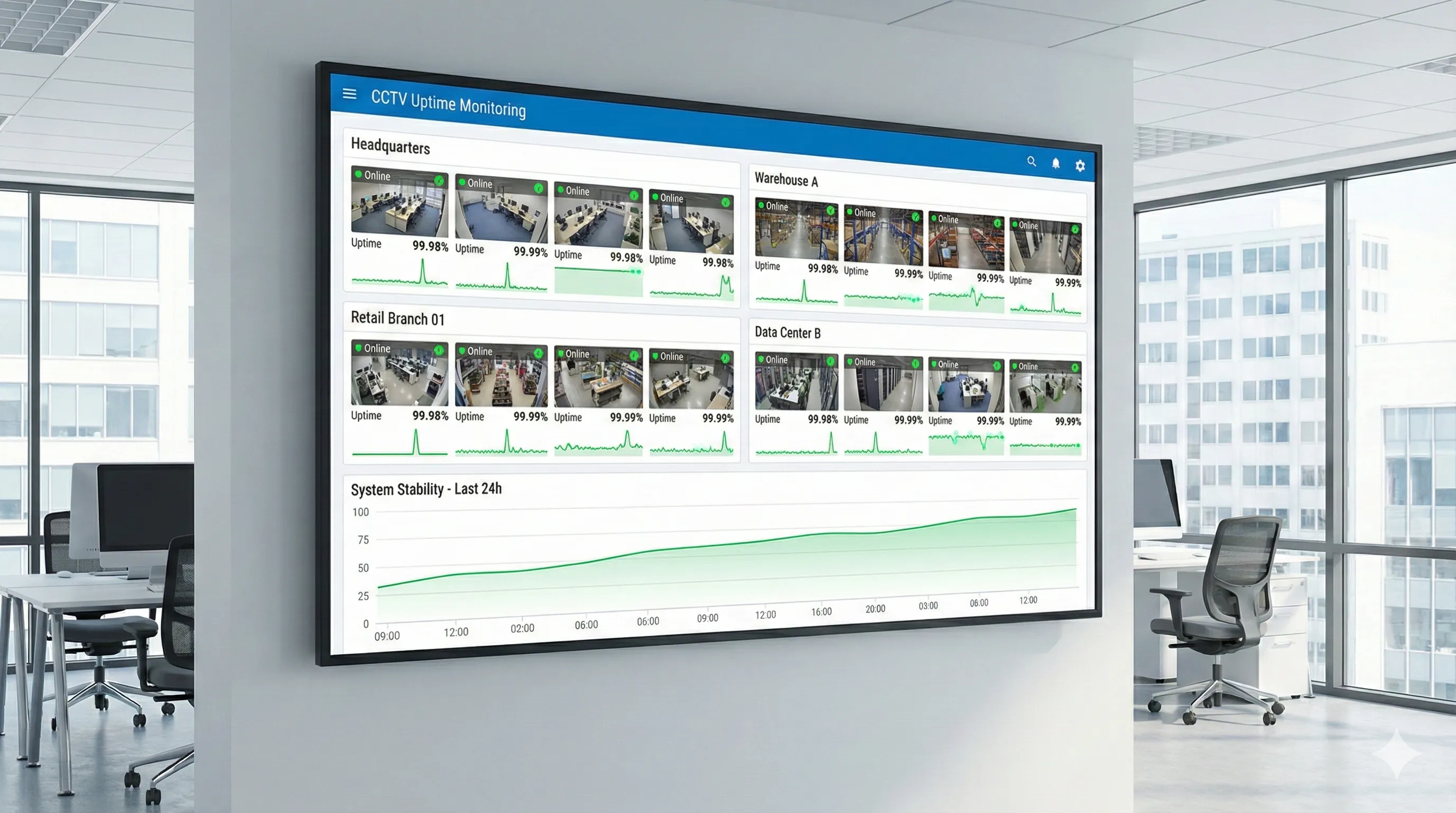 Surveillance Failure Detection Interface